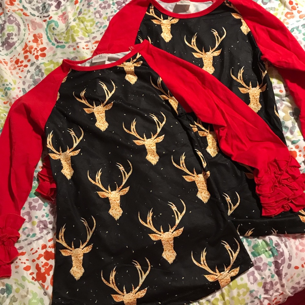 NIP Sisters Reindeer Boutique Tops